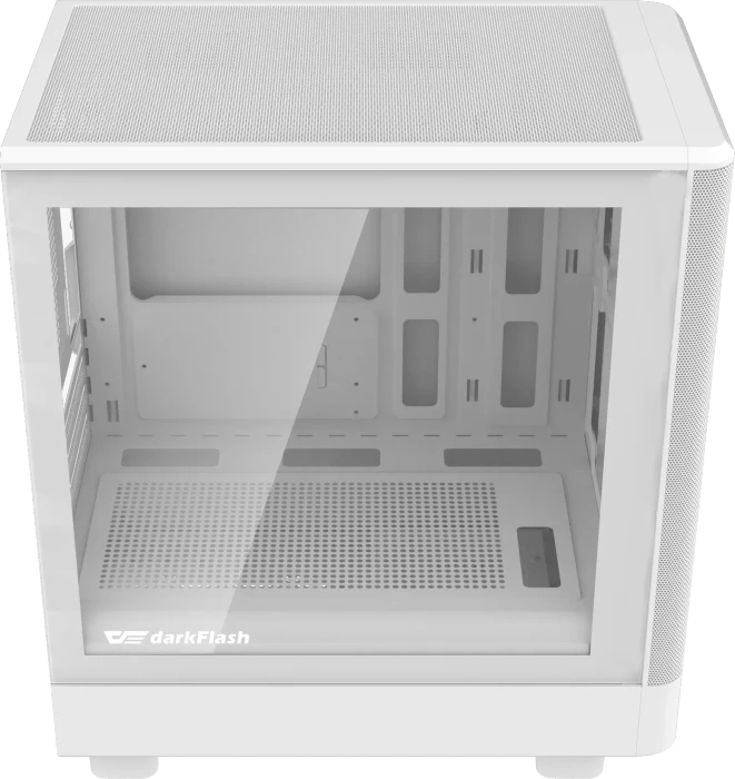 DarkFlash DB330M Mesh White, Glasfenster