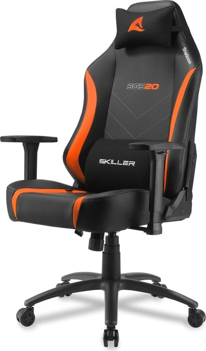 Sharkoon Skiller SGS20 PU Gamingstuhl, schwarz/orange