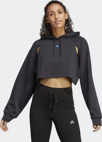 adidas HIIT Aeroready Crop Training Hoodie schwarz (Damen)