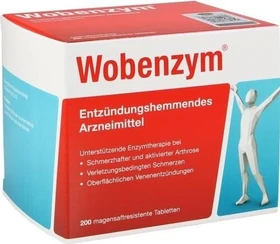 Wobenzym magensaftresistente Tabletten, 200 Stück