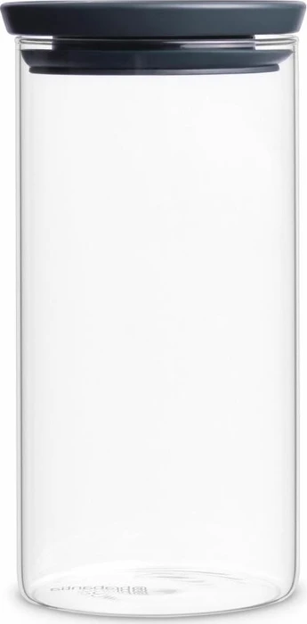 Brabantia Vorratsdose Glasbehälter 1.1l dark grey
