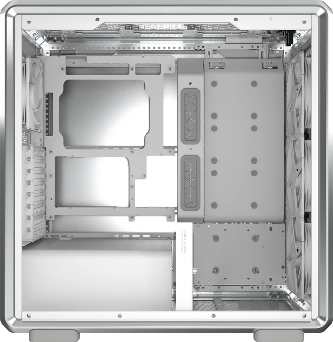 Cooler Master MasterFrame 600, silber, Glasfenster