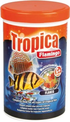 Flamingo Tropica Flockenfutter für tropische Fische, 1l