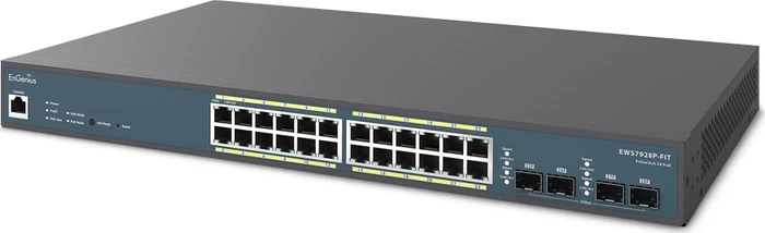 EnGenius Fit FitSwitch EWS79 Rackmount Gigabit Managed Switch, 24x RJ-45, 4x SFP, 240W PoE+