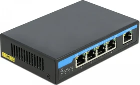 DeLOCK Desktop Gigabit Switch, 5x RJ-45, 60W PoE+ (87764)