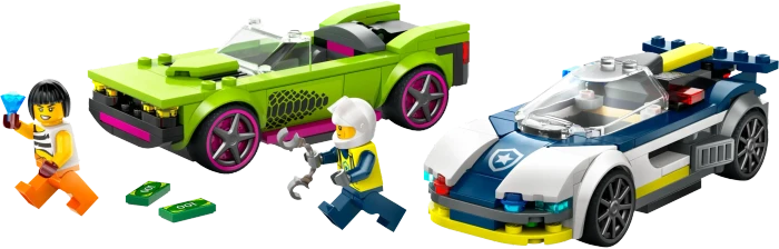 LEGO City - Verfolgungsjagd mit Polizeiauto und Muscle Car