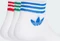 adidas Trefoil Ankle Socken white/better scarlet/blue/green, 3 Paare Vorschaubild