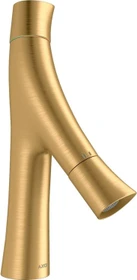 Hansgrohe Axor Starck Organic 80 Waschbeckenarmatur mit Ablaufgarnitur brushed brass