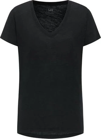 Lee V-Neck Funktionsshirt kurzarm schwarz (Damen)
