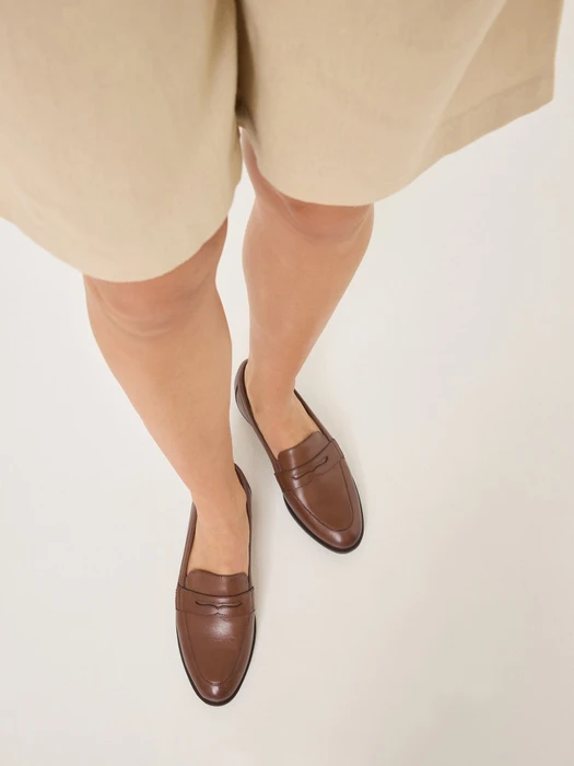 Tamaris Lederslipper braun (Damen)