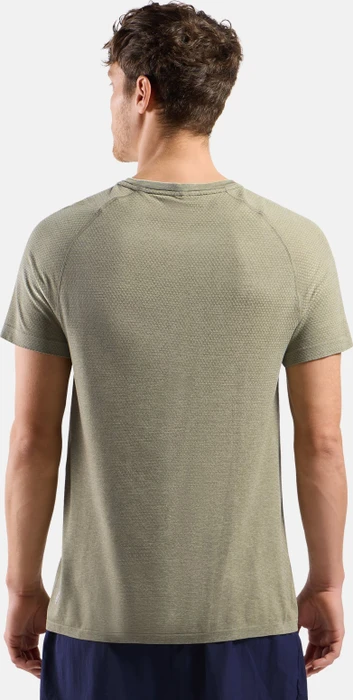 Odlo Essential Seamless Laufshirt kurzarm vetiver melange (Herren)