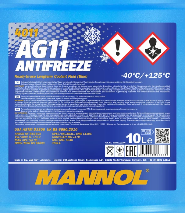 Mannol AG11 -40°C 10l