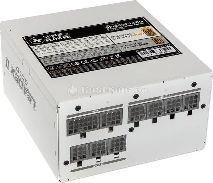 Super Flower Leadex II Gold weiß 650W, ATX 2.3