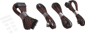 Phanteks Verlängerungskabel Kit für Netzteile, S-Muster schwarz/rot, 500mm (PH-CB-CMBO_SRD)