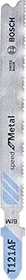 Bosch Professional T121AF BIM Speed for Metal Stichsägeblatt, 92mm, 3 Stück