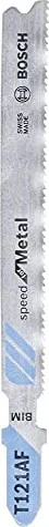 Bosch Professional T121AF BIM Speed for Metal Stichsägeblatt, 92mm, 3 Stück