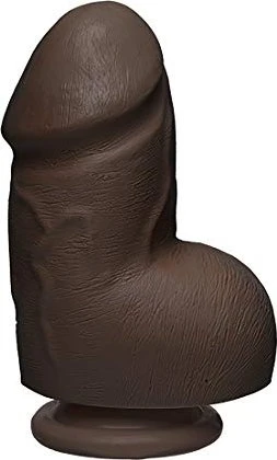Doc Johnson The D Fat D Ultraskyn 6" with Balls chocolate