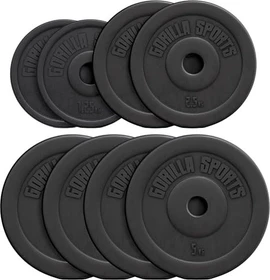 Gorilla Sports Hantelscheiben Kunststoff Set 27.5kg