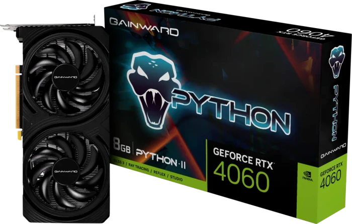 Gainward GeForce RTX 4060 Python II, 8GB GDDR6, HDMI, 3x DP
