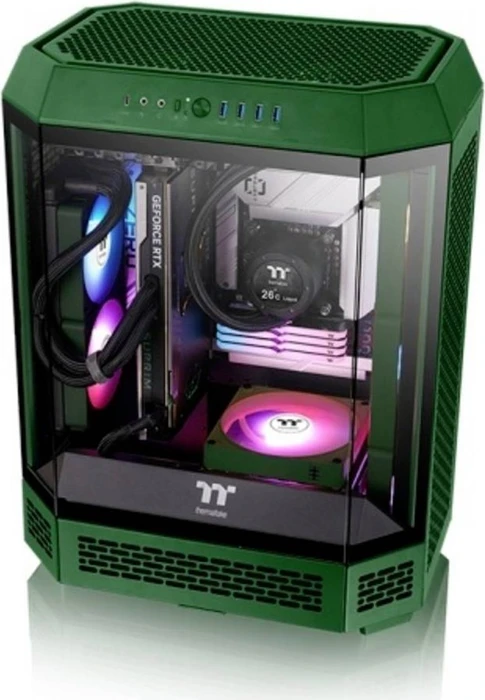 Thermaltake CT120 EX ARGB Sync Racing Green, grün/weiß, 120mm, 3er-Pack