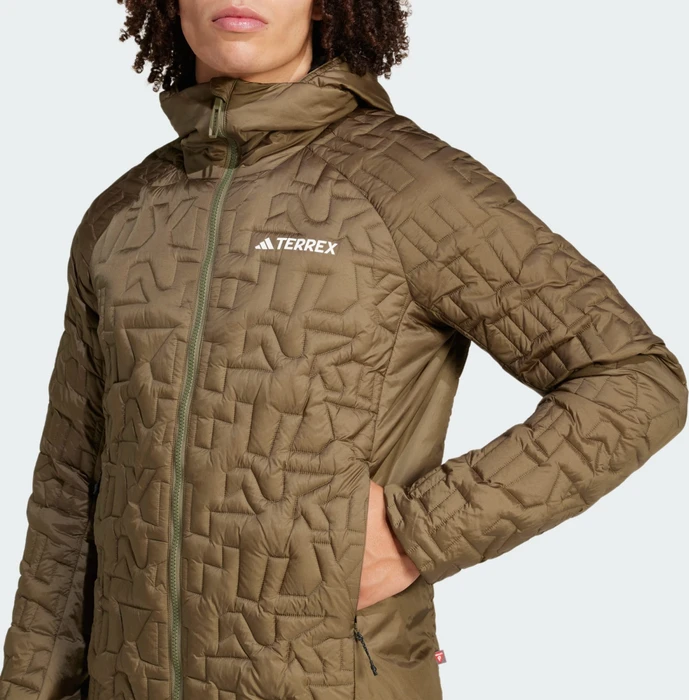 adidas Terrex Xperior PrimaLoft Loose Fill Hooded Isolation Funktionsjacke olive strata (Herren)
