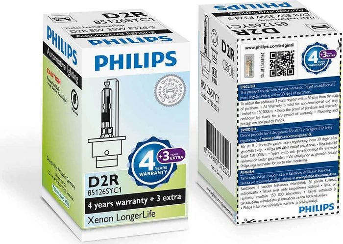 Philips Xenon LongerLife D2R 35W, 1er-Pack Faltschachtel