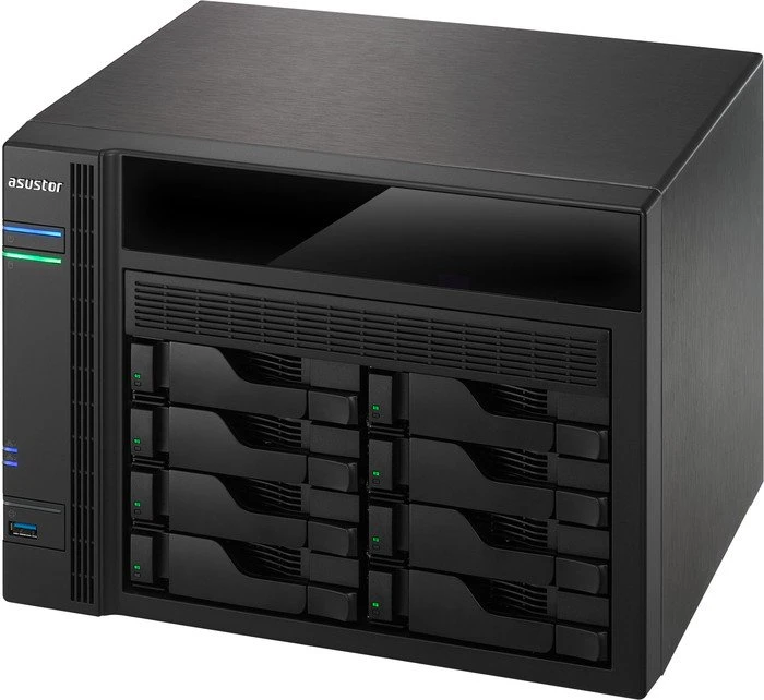 Asustor AS5008T, 1GB RAM, 4x RJ-45 1000Base-T, 3x USB-A 3.0