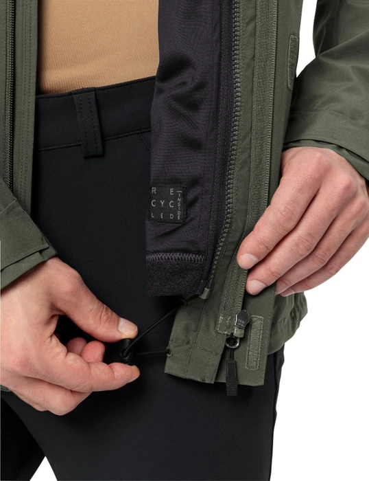 Vaude Rosemoor 3in1 Modell 2024 Funktionsjacke khaki (Herren)