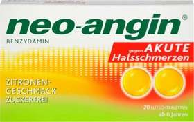 Neo-Angin Benzydamin Zitrone Lutschtabletten, 20 Stück