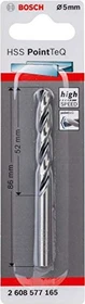 Bosch Professional HSS PointTeQ Spiralbohrer, 5x52x86mm, 1 Stück