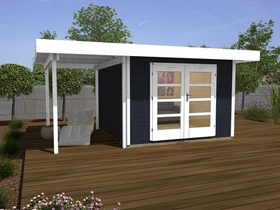 Weka 126 A+ 442x241cm Gartenhaus anthrazit