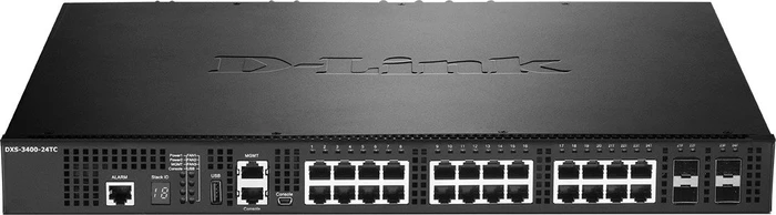 D-Link DXS-3400 Rackmount 10G Managed Switch, 20x RJ-45, 4x RJ-45/SFP+