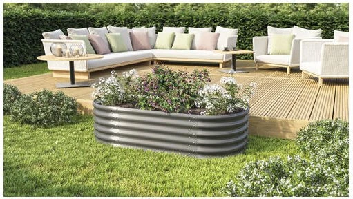 Vitavia Vita 401 Basic Hochbeet oval 162x82cm granit