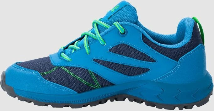 Jack Wolfskin Woodland Texapore Low blau/grün (Junior)