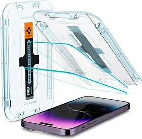 Spigen GLAS.tR EZ Fit Sensor Protection Screen Protector für Apple iPhone 14 Pro Max, 2er-Pack