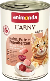 animonda Carny Adult Huhn, Pute und Entenherzen, 9.60kg (24x 400g)