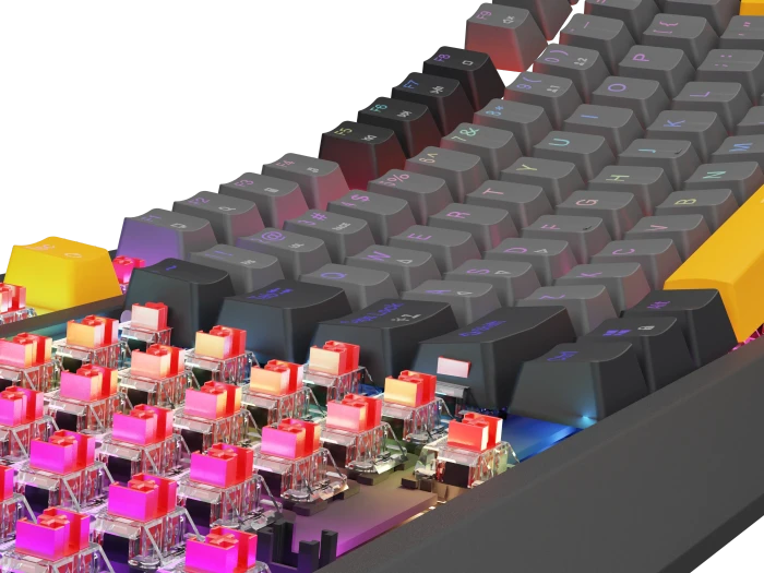 Genesis Thor 230 TKL, Anchor Gray Negative, LEDs RGB, hot-swap, Outemu Red, USB, US