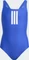 adidas 3-Streifen Badeanzug semi lucid blue/white (Junior) Vorschaubild