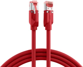 EFB Elektronik TM21 Dätwyler 7702 Patchkabel, Cat7/Cat6a, S/FTP, RJ-45/RJ-45, 30m, rot