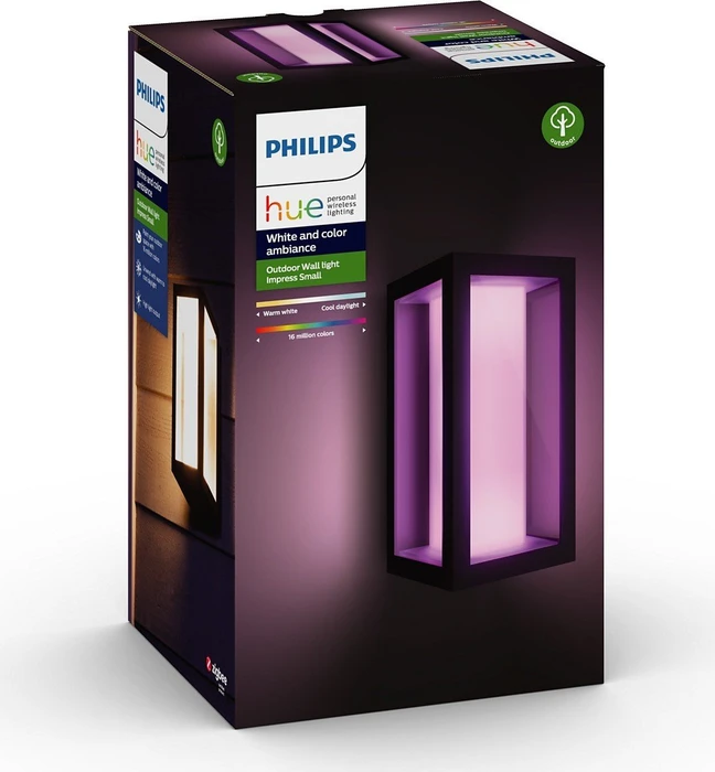 Philips Hue White and Color Ambiance Impress Wandleuchte schwarz