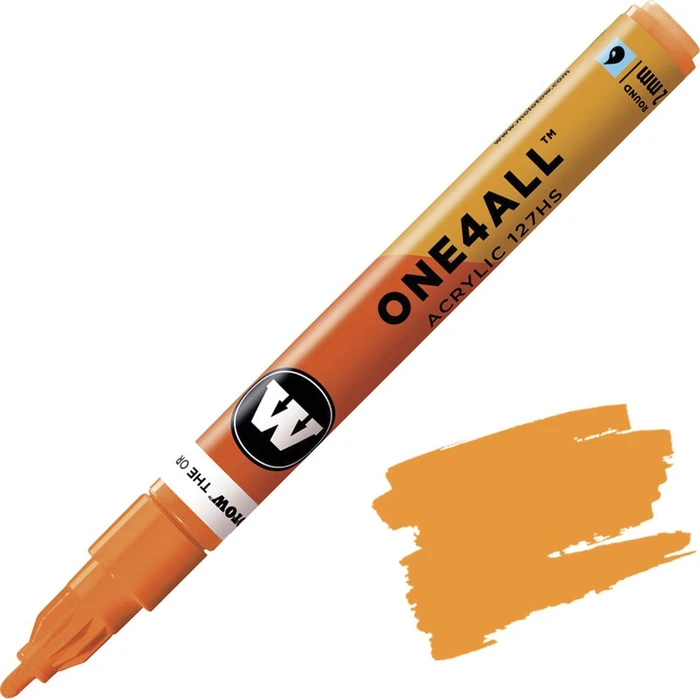 Molotow ONE4ALL 127HS 2mm Acrylmarker neonorange fluoreszent
