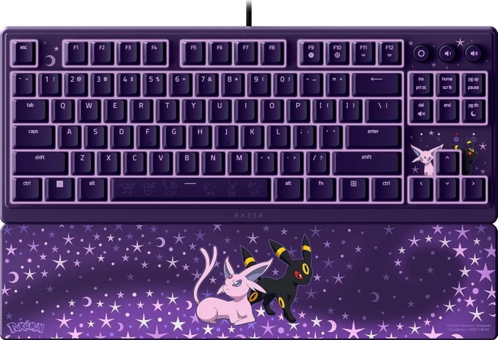 Razer Ornata V3 TKL, Pokemon Espeon & Umbreon Edition, violett, LEDs RGB, USB, US