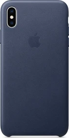 Apple Leder Case für iPhone XS Max mitternachtsblau