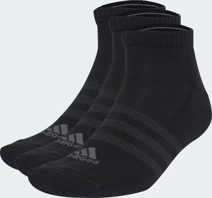 adidas Cushioned Low Cut Socken black/grey six, 3 Paare