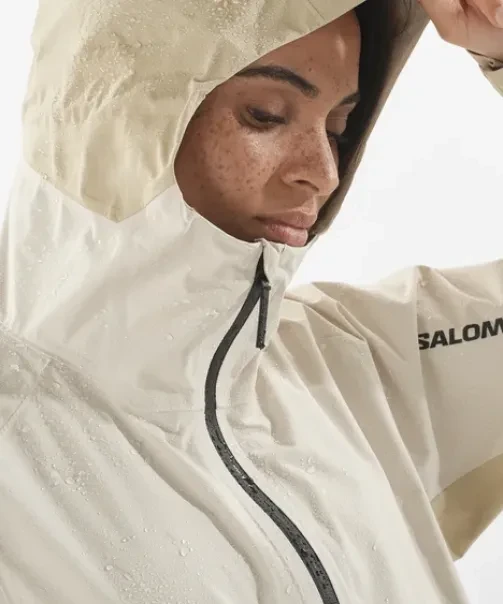Salomon Outerpath 2.5L Funktionsjacke white pepper/rainy day (Damen)