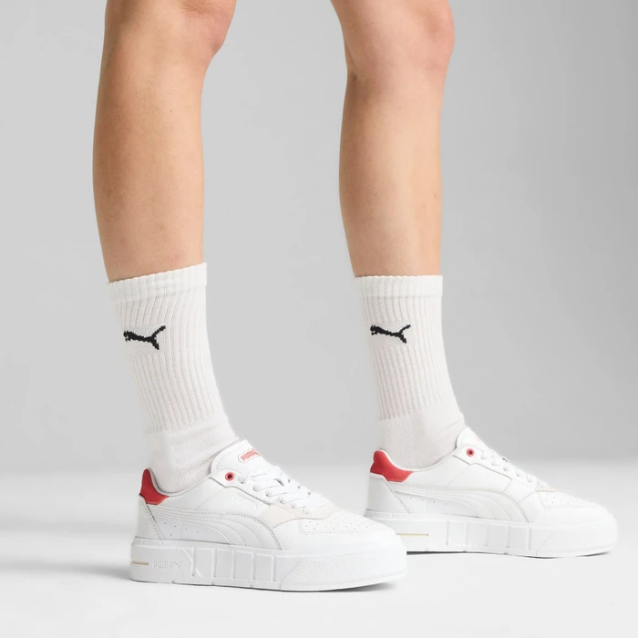 Puma Cali Court Match puma white/tart cherry (Damen)