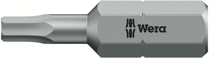 Wera 840/1 Z Innensechskant Bit 1/4" zöllig, 3/32"x25mm, 1 Stück