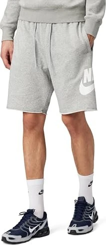 Nike Club French Terry Alumni Hose kurz dark grey heather/light smoke grey/white (Herren)