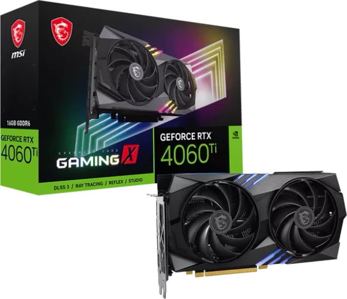 MSI GeForce RTX 4060 Ti Gaming X 16G, 16GB GDDR6, HDMI, 3x DP