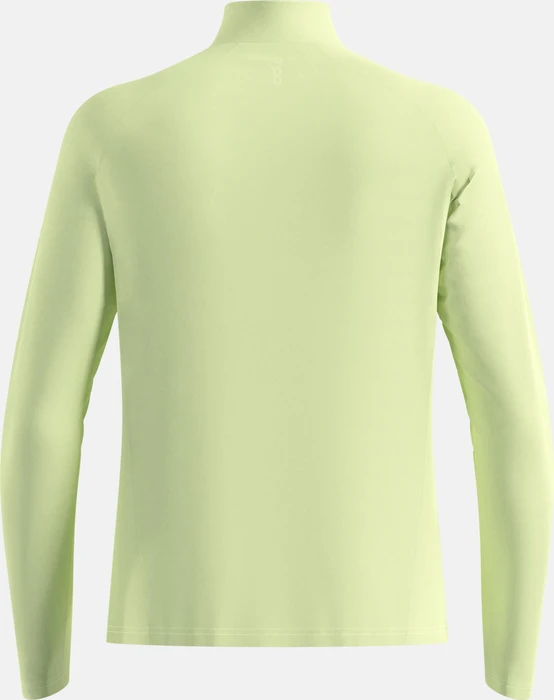 Odlo Essentials Ceramiwarm Midlayer Half Zip Laufshirt langarm shadow lime (Herren)